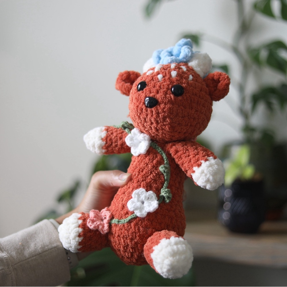 Crochet flower Deer